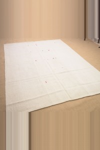 6x8 Plain White Hemp Rug. 177,240 - Turkish Hemp Rug $i