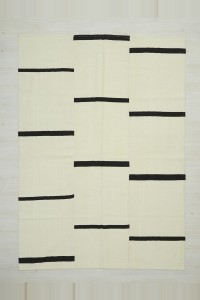 Turkish Natural Rug 6x8 Scandinavian Style Turkish Modern Kilim Rug 182,254