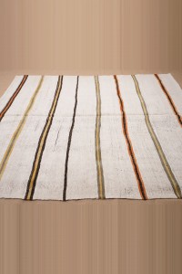 6x8 Striped Hemp Kilim Rug. 184,230 - Turkish Hemp Rug $i