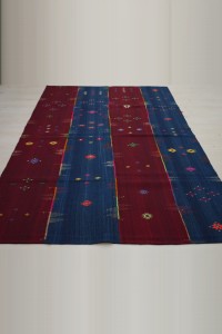 6x8 Van Perde Blue Red Kilim Rug 174,243 - Turkish Kilim Rug  $i