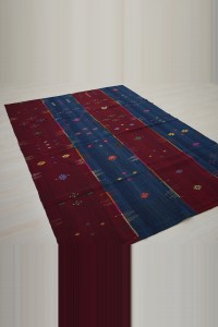 6x8 Van Perde Blue Red Kilim Rug 174,243 - Turkish Kilim Rug  $i