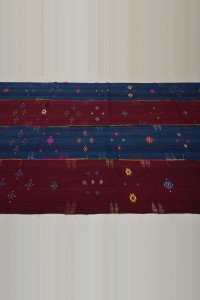 6x8 Van Perde Blue Red Kilim Rug 174,243 - Turkish Kilim Rug  $i