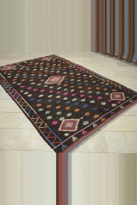 6x9 Goat Hair Woven Turkish Kilim Rug. 183,282 - Goat Hair Rug $i