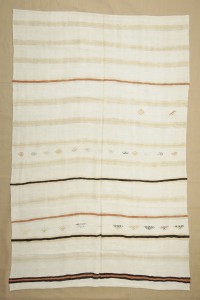 Turkish Hemp Rug 6x9 Mimimalist Decor Hemp Kilim Rug 185,284