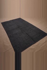 6x9 Overdye Black Hemp Rug. 176,289 - Turkish Hemp Rug  $i