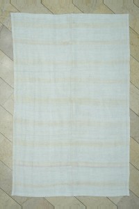 6x9 vintage stripe turkish hemp kilim rug 175,270 - Turkish Hemp Rug $i