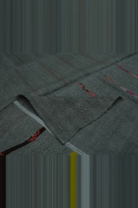 7.5x9 Overdye Gray Hemp Kilim Rug 230,266 - Turkish Hemp Rug $i