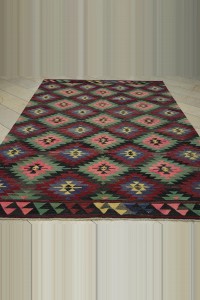 7x10 Large Old Turkish Kilim Rug. 217,316 - Turkish Kilim Rug  $i