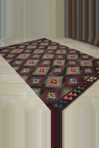7x10 Large Old Turkish Kilim Rug. 217,316 - Turkish Kilim Rug  $i