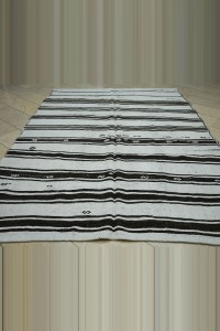 7x10 minimal stripe handmade vintage hemp rug 216,305 - Turkish Hemp Rug $i