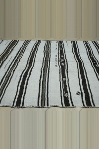 7x10 minimal stripe handmade vintage hemp rug 216,305 - Turkish Hemp Rug $i