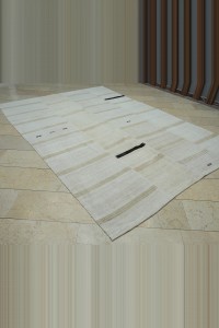 7x10 Minimalist Decor Hemp Kilim Rug 215,308 - Turkish Hemp Rug $i