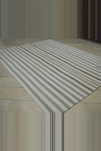 7x10 Minimalist Stripe Naturak Kilim Rug 217,287 - Turkish Natural Rug  $i
