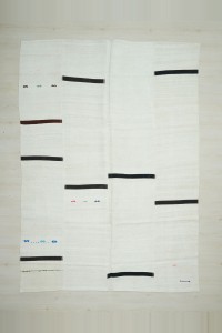 Turkish Hemp Rug 7x10 Modern Pattern Organic Hemp Kilim Rug. 223,315