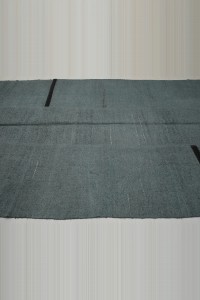 7x10 Overdye Gray Hemp Kilim Rug 200,302 - Turkish Hemp Rug $i