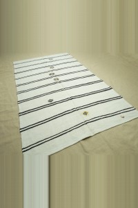 7x11 Black And White Hemp Rug 199,345 - Turkish Hemp Rug $i