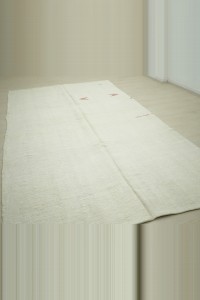 7x11 Feet Arrow Embrodiery on Hemp Rug 197,336 - Turkish Hemp Rug $i