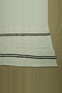 7x11 Mid Century Modern Black And White Hemp Rug 203,347 - Turkish Hemp Rug $i