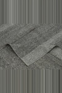 7x11 Natural Plain Gray Kilim Rug 217,332 - Grey Turkish Rug $i