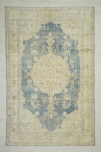 7x11 Navy Blue Vintage Oushak Rug. 208,324 - Oushak Rug $i