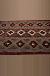 7x11 Old Flat Weave Turkish Kilim Rug. 200,330 - Turkish Kilim Rug  $i