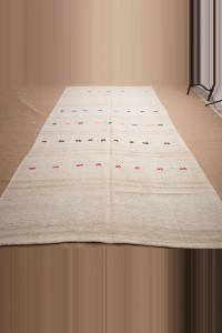 7x11 Striped Hemp Kilim Rug. 200,348 - Turkish Hemp Rug $i