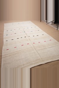 7x11 Striped Hemp Kilim Rug. 200,348 - Turkish Hemp Rug $i