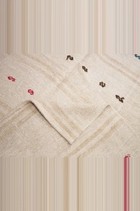 7x11 Striped Hemp Kilim Rug. 200,348 - Turkish Hemp Rug $i