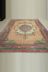 7x11 Vintage Oushak Carpet Rug. 224,323 - Oushak Rug $i