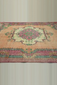 7x11 Vintage Oushak Carpet Rug. 224,323 - Oushak Rug $i