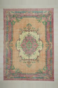 7x11 Vintage Oushak Carpet Rug. 224,323 - Oushak Rug $i