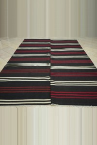 7x11 Vintage Stripe Goat Hair Rug 220,340 - Goat Hair Rug $i