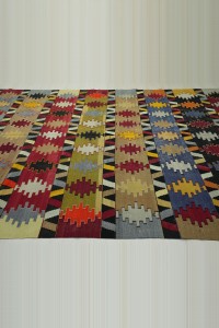 7x12 Old Flat Weave Turkish Kilim Rug 213,376 - Turkish Kilim Rug  $i