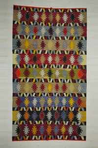 Turkish Kilim Rug 7x12 Old Flat Weave Turkish Kilim Rug 213,376