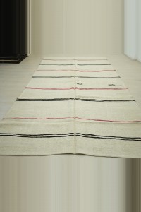 7x12 Turkish Stripe Hemp Kilim Rug 217,362 - Turkish Hemp Rug $i