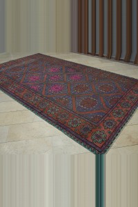 7x13 Caucasian Soumak Kilim Rug 220,383 - Turkish Kilim Rug  $i