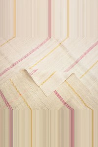 7x7 Stripe Hemp Kilim Rug. 200,221 - Turkish Hemp Rug $i