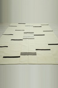 7x8 Minimalist Decor Stripe Kilim Rug. 202,255 - Turkish Natural Rug  $i
