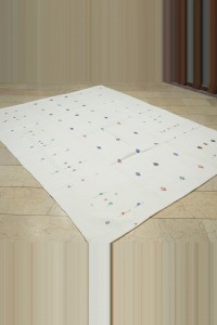 7x9 Cotton On Cotton Woven Kilim Rug. 204,263 - Turkish Natural Rug  $i