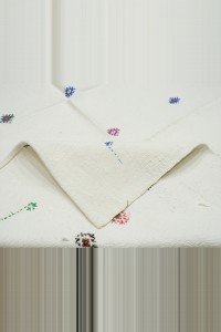 7x9 Cotton On Cotton Woven Kilim Rug. 204,263 - Turkish Natural Rug  $i