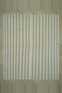 Turkish Natural Rug 7x9 Feet Nomadic Striped Turkish Rug 223,268