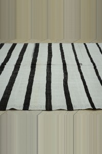 7x9 vintage stripe handmade turkish hemp kilim rug 206,268 - Turkish Hemp Rug $i