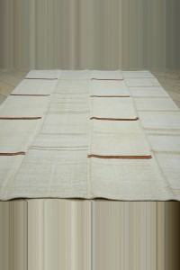 8x10.5 Striped Organic Hemp Kilim Rug 240,322 - Turkish Hemp Rug $i