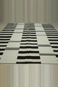 8x10 Contemporary Stripe Turkish Kilim Rug 250,307 - Turkish Natural Rug $i