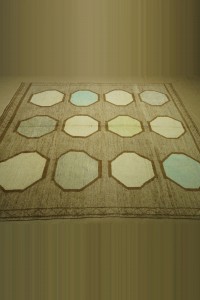 8x10 Karz Pattern Natural Oushak Rug. 253,304 - Turkish Carpet Rug  $i
