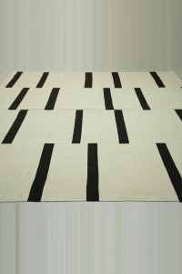 8x10 Mid Century Modern Stripe Kilim Rug 242,306 - Turkish Natural Rug $i