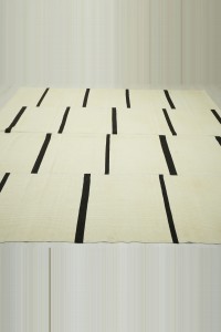 8x10 Modern Stripe Turkish Kilim Rug 242,306 - Turkish Natural Rug $i