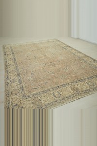 8x11 Persian Pattern Vintage Turkish Carpet Rug 233,332 - Oushak Rug $i