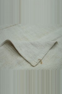 8x11 Plain White Hemp Kilim Rug 246,340 - Turkish Hemp Rug $i