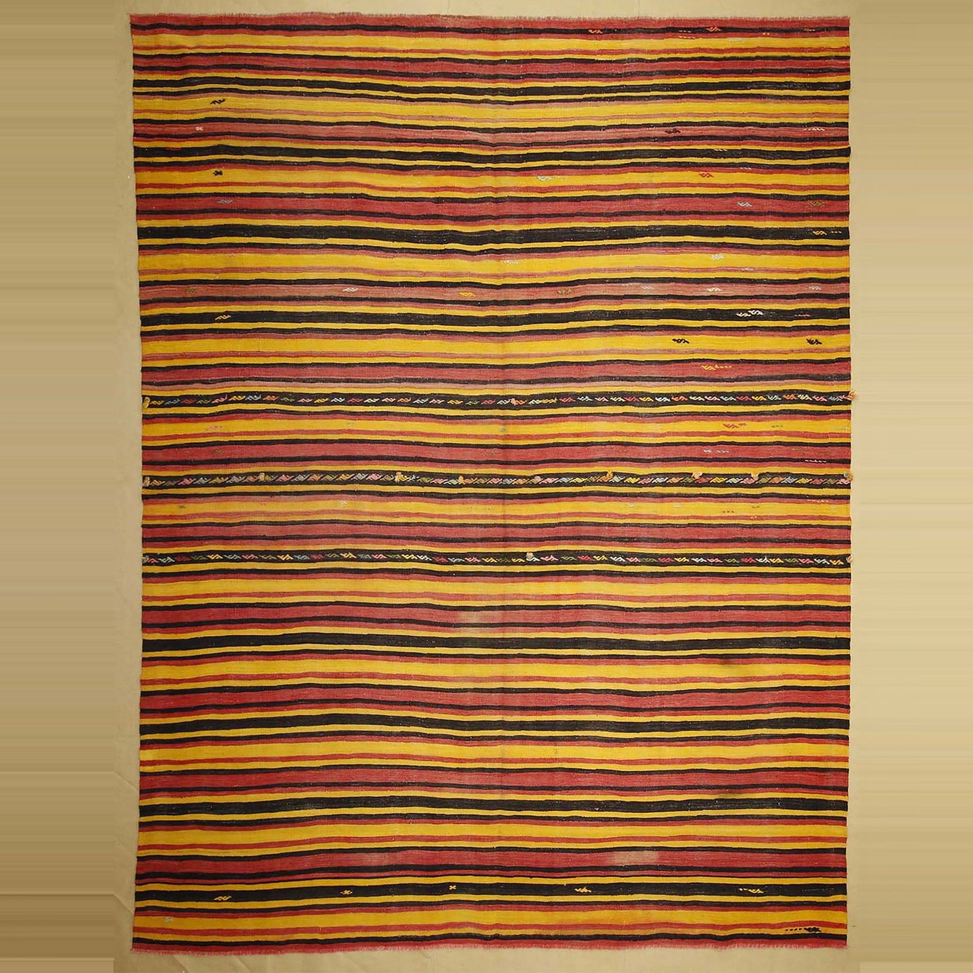 8x11 Striped Pattern Turkish Kilim Rug. 252,333 - Turkish Kilim Rug